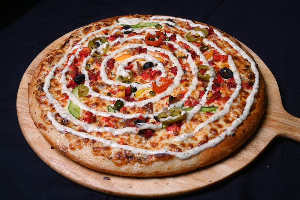 Pollo Ranch stuffed crust style pizza in Bradford
